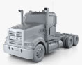 Mack Trident Axle Forward Day Cab Camion Châssis 2008 Modèle 3d clay render