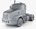Mack Pinnacle Day Cab Tractor Truck 2011 3d model clay render