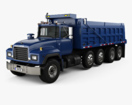 Mack RD600 Dump Truck 2000 3D model