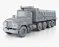 Mack RD600 ダンプトラック 2000 3Dモデル clay render