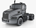 Mack Pinnacle Day Cab Camion Tracteur avec Intérieur 2011 Modèle 3d wire render
