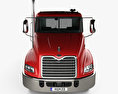 Mack Pinnacle Day Cab Tractor Truck with HQ interior 2011 3d model front view