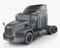 Mack Vision CX613 Sleeper Cab Camion Trattore 2011 Modello 3D wire render