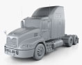 Mack Vision CX613 Sleeper Cab Tractor Truck 2011 3d model clay render