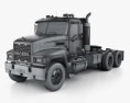 Mack CHN613 Day Cab Camião Tractor 2007 Modelo 3d wire render