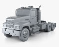 Mack CHN613 Day Cab Tractor Truck 2007 3d model clay render