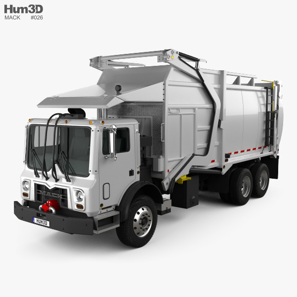Mack TerraPro MRU613 Garbage Hercules Truck 2017 3D model