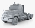 Mack CH613 Camion Trattore 2006 Modello 3D clay render