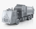 Mack LR LEU613 Garbage Truck Heil 2015 3d model clay render