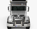 Mack Granite CTP713 덤프 트럭 4축 2007 3D 모델  front view