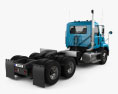 Mack Vision CXN613 Day Cab Tractor Truck 3-axle 2007 3d model back view