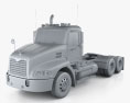 Mack Vision CXN613 Day Cab Tractor Truck 3-axle 2007 3d model clay render