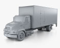 Mack MD 箱式卡车 2020 3D模型 clay render