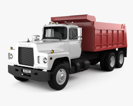 Mack R600 Dump Truck 1988 3D model