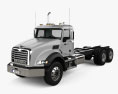 Mack Granite Chassis Truck 3-axle with HQ interior RHD 2002 3d model