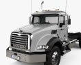 Mack Granite Chassis Truck 3-axle with HQ interior RHD 2002 3d model