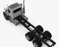 Mack Granite Chassis Truck 3-axle with HQ interior RHD 2002 3d model top view