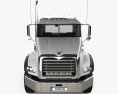 Mack Granite Chassis Truck 3-axle with HQ interior RHD 2002 3d model front view