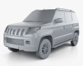 Mahindra TUV300 2018 3D-Modell clay render