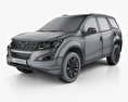 Mahindra XUV 500 with HQ interior 2018 3d model wire render