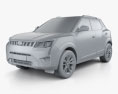 Mahindra XUV300 2022 3d model clay render