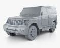 Mahindra Bolero 2023 3d model clay render