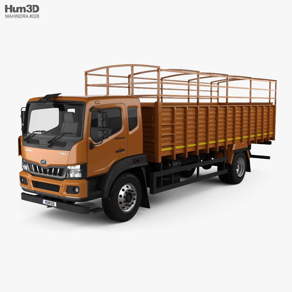 Mahindra Furio 17 BS6 Flatbed Truck 2022 Modello 3D