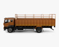 Mahindra Furio 17 BS6 Flatbed Truck 2024 3d model side view