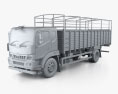 Mahindra Furio 17 BS6 Flatbed Truck 2024 3d model clay render