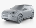 Mahindra XUV500 2022 3D модель clay render