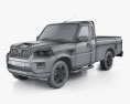 Mahindra Pik Up Single Cab 2021 3D 모델  wire render