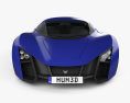 Marussia B2 2014 3D 모델  front view