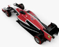 Marussia MR03 2014 3D-Modell Draufsicht