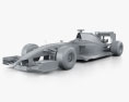 Marussia MR03 2014 3Dモデル clay render