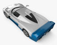 Maserati MC12 3D模型 顶视图