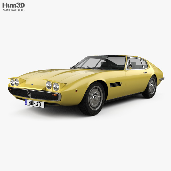 Maserati Ghibli coupé 1967 Modèle 3D
