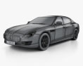 Maserati Quattroporte 2016 3D-Modell wire render