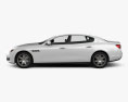 Maserati Quattroporte 2016 3D模型 侧视图
