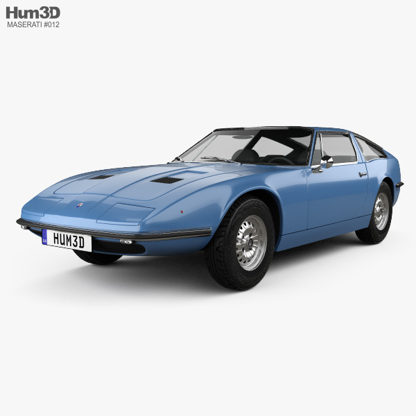 Maserati Indy 1969 3D 모델 