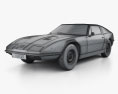 Maserati Indy 1969 3D 모델  wire render