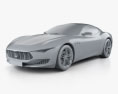 Maserati Alfieri 2015 3D模型 clay render