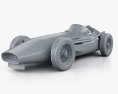 Maserati 250F 1954 3D модель clay render