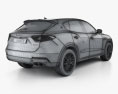 Maserati Levante з детальним інтер'єром 2020 3D модель