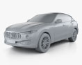Maserati Levante с детальным интерьером 2020 3D модель clay render