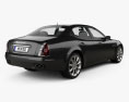 Maserati Quattroporte 2007 3D模型 后视图