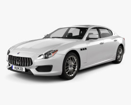 3D model of Maserati Quattroporte GTS Gran Sport 2020