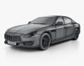 Maserati Quattroporte GTS Gran Sport 2020 3D модель wire render