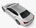 Maserati Quattroporte GTS Gran Sport 2020 Modello 3D vista dall'alto