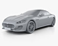 Maserati GranCabrio MC 2017 Modèle 3d clay render