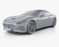 Maserati GranCabrio MC 2020 3Dモデル clay render